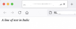 How to make text Italic in HTML - programmerAbroad