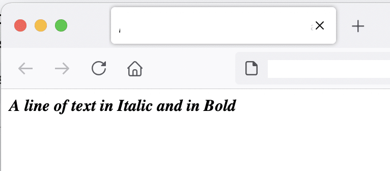 Make text bold and Italic in HTML