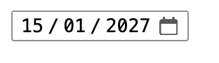 datepicker with default value example html