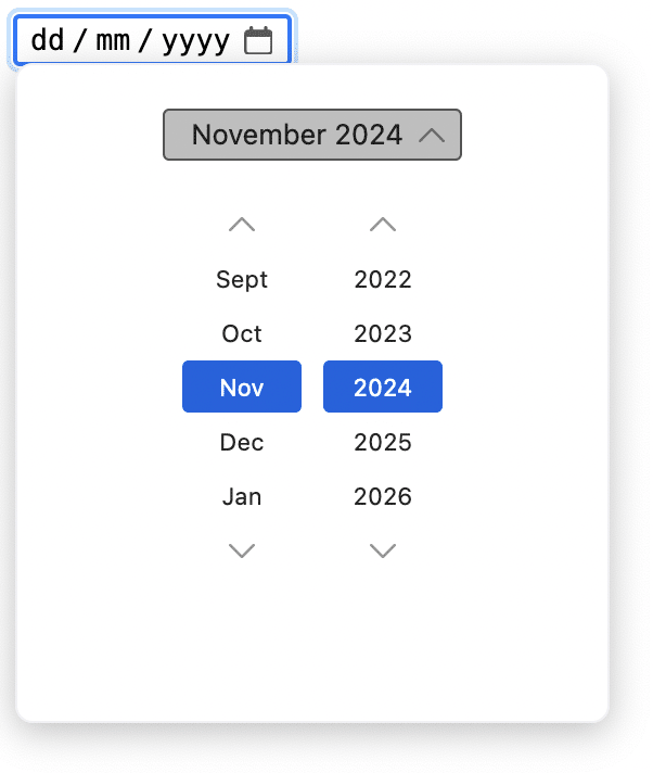 datepicker without limit date example html