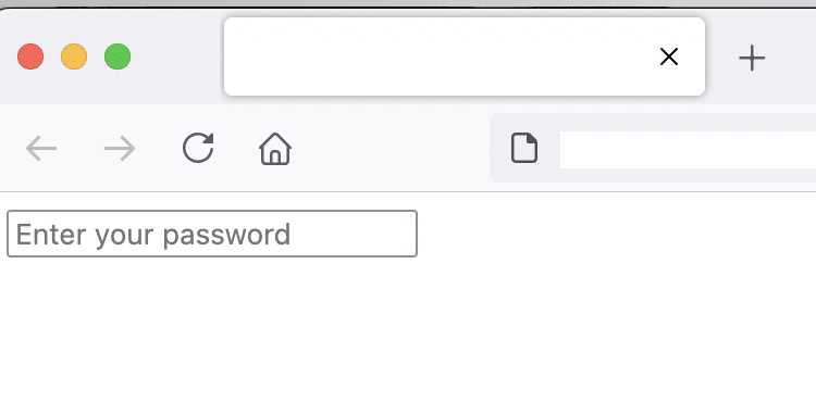 input type password placeholder attribute