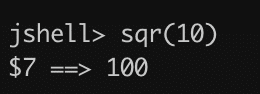 invoking a method in jshell example