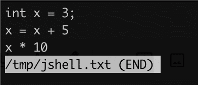 saving context to a file in jshell example