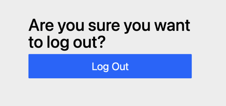 Logout confirmation Spring security default
