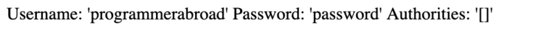 after disabling password erasure spring security example