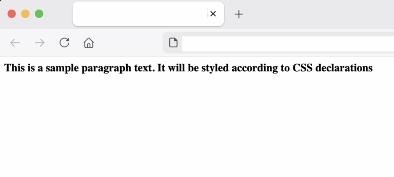 bold text with CSS example